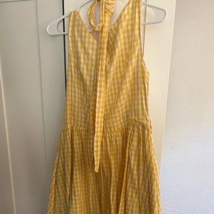 Lindy Bop Audrey Dress Yellow Gingham